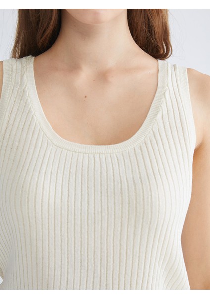 Yeni Sezon U Yaka Kadın Triko Süveter modelleri