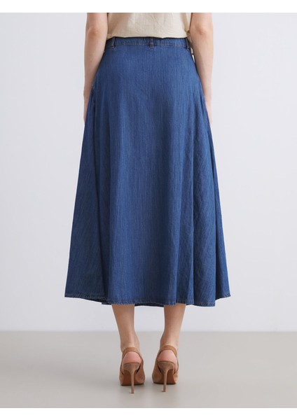 Yeni Sezon Standart Fit A Kesim Jean Etek fırsatları