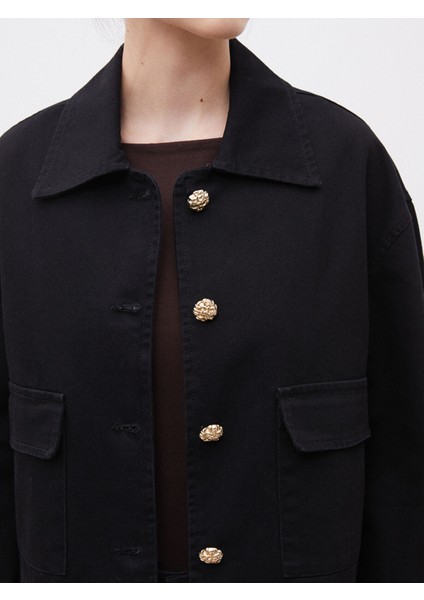 Yeni Sezon Gömlek Yaka Kadın Jean Ceket modelleri