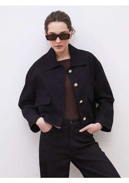 Yeni Sezon Gömlek Yaka Kadın Jean Ceket fırsatları