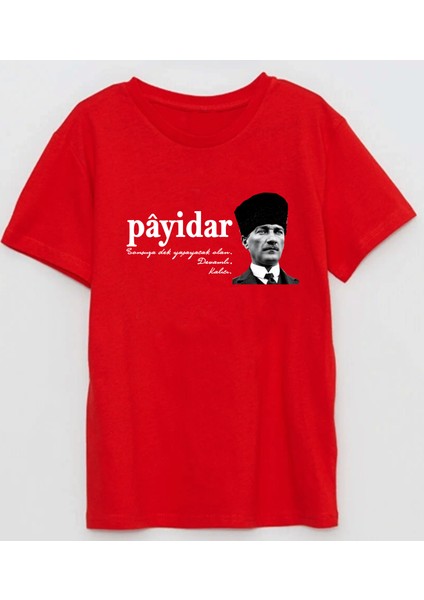 Payidar Baskılı Atatürk Pamuklu Yetişkin T-Shirt