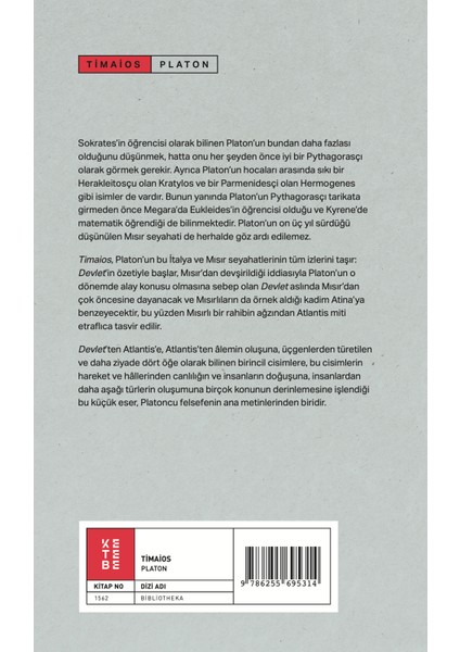Timaios - Platon fiyatları