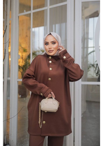 Hakim Yaka Scuba Takım Kahverengi fiyatları