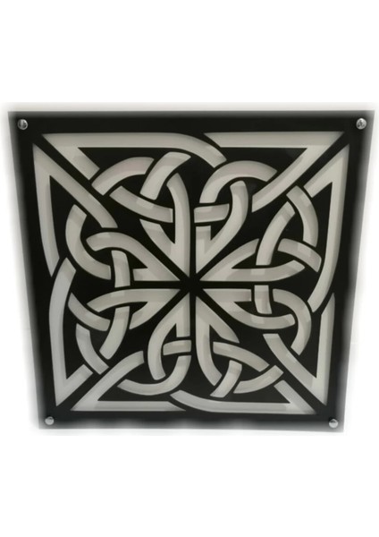 3 Boyutlu Lüks Ahşap Tablo - Sarmaşık