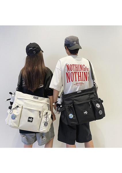 Büyük Kapasiteli Çapraz Askılı Çanta Moda Üniversite Öğrencisi Sırt Çantası Kadın Su Geçirmez Spor Haberci Çantası Erkek Omuz Çantası (Yurt Dışından) fiyatları