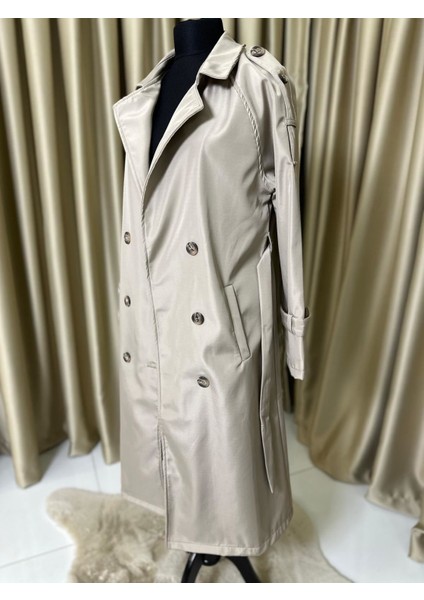 Belden Bağlamalı Trençkot Bej fırsatları