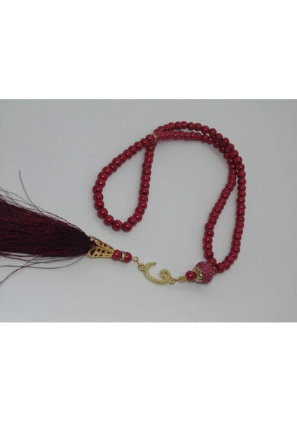 Inci Tesbih Vav Model ( Bordo )