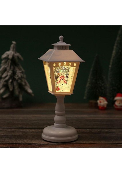 Noel Süslemeleri Kristal Aydınlık Gece Işık Noel Süsleri Masa Lambası Noel Ev Dekorasyonu Siyah Altın (Yurt Dışından) indirimleri