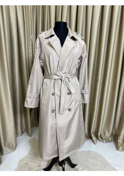 Belden Bağlamalı Trençkot Bej indirimleri