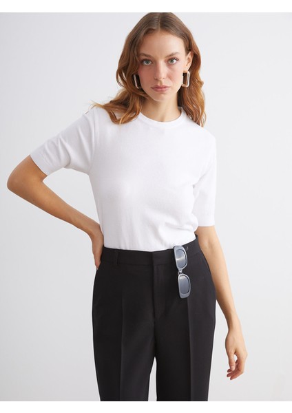 Yeni Sezon Bisiklet Yaka Kadın Triko Kazak