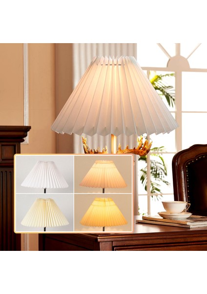 Piller Abajur Masa Lambası Ayakta Lambalar Japon Tarzı Pileli Abajur Yaratıcı Masa Lambası Gölge Yatak Odası Lambaları -B (Yurt Dışından) fırsatları