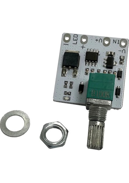 LED Sabit Voltaj Dimmer Kartı Kontrol Modülü Tablo Lamba Adımsız Knob Potansiyometre Canlı Dolgu Işık Dimmer Modülü, B (Yurt Dışından)