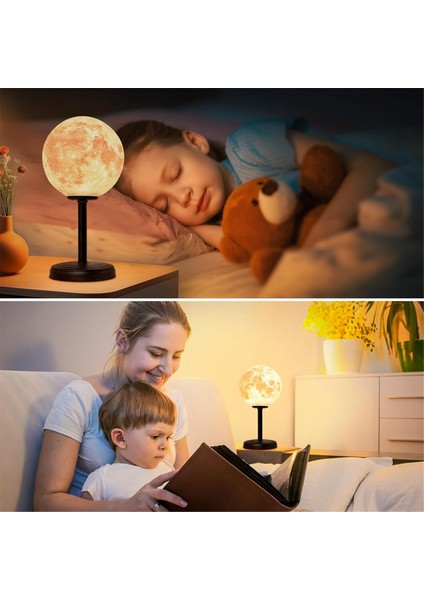 3D Ay Lambası Yatak Odası Için Başucu Masa Lambası - Dimmabable Başucu Lambaları Küçük Lambalar Yatak Odası, Ev, Yurt Için LED Işık (Yurt Dışından) modelleri