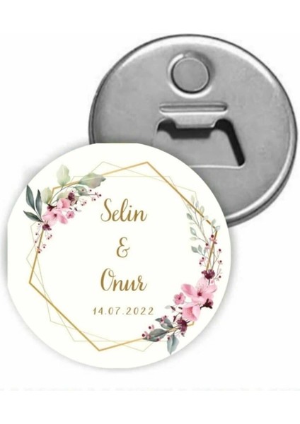 Kişiye Özel Açacaklı Düğün Magnet - Nişan Magnet - Söz Magnet ( 25 Adet )