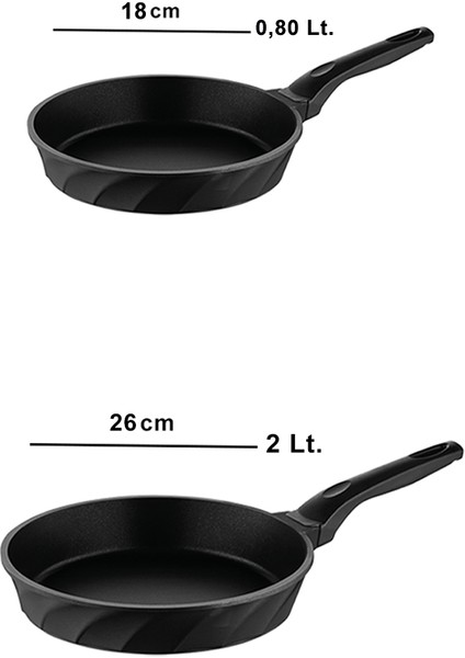 Vento 2 Parça Döküm 18-26 cm Tava Seti fırsatları