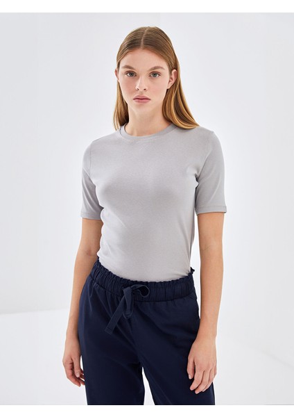 Yeni Sezon Bisiklet Yaka Kadın Tişört