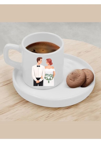 Türk Kahvesi Fincanı Gelin Damat Fincanı