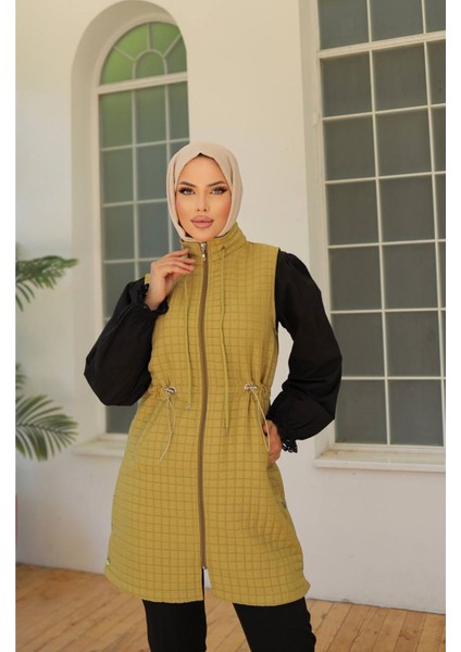 Kıtır Kapitone Yelek Yeşil