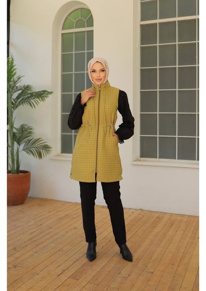 Kıtır Kapitone Yelek Yeşil fırsatları