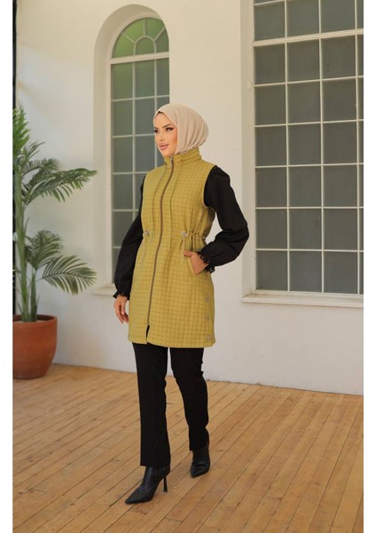 Kıtır Kapitone Yelek Yeşil indirimleri