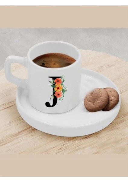 Türk Kahvesi Fincanı J Harfi Fincan