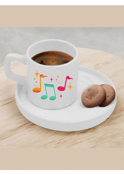 Türk Kahvesi Fincanı Müzik Modelli Fincan