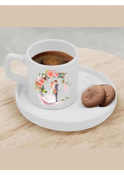 Türk Kahvesi Fincanı Damat Gelin Fincanı