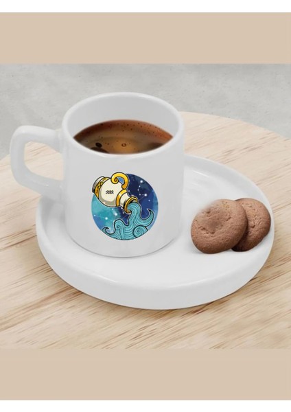 Türk Kahvesi Fincanı Kova Burcu Fincan