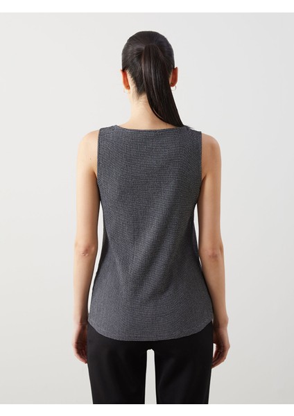 Yeni Sezon U Yaka Çizgili Kadın Atlet fırsatları