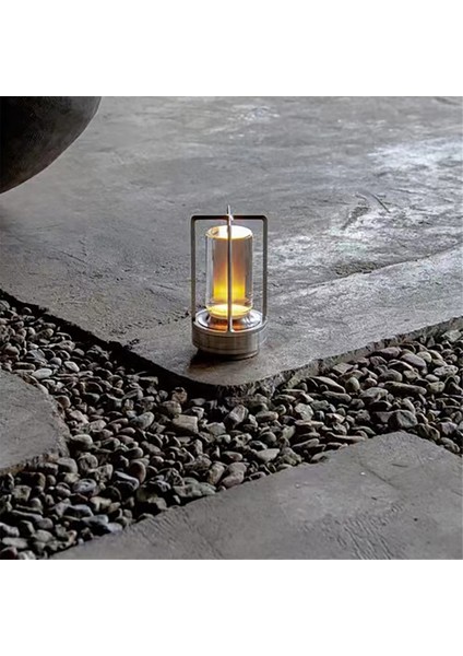 LED Masa Lambası Şarj Edilebilir Dokunmatik Gece Işık Yatak Odası Başucu Masa Lambası Restoran Dekoratif Lamba A (Yurt Dışından) fiyatları