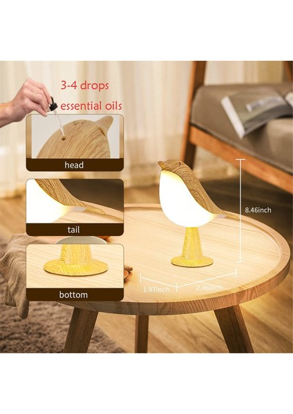 Aromaterapi Üç Renkli Atmosfer Masa Lambası Led, Araba Dekoratif Lamba, Kısaltılabilir Başucu Lambası (Yurt Dışından) indirimleri