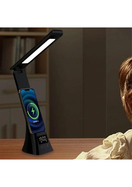Şarj Edilebilir Masa Lambası Göze Bakan Masa Lambası LCD Ekran Katlanabilir Kol Göz Bakım Masa Lambaları Beyaz (Yurt Dışından) fiyatları