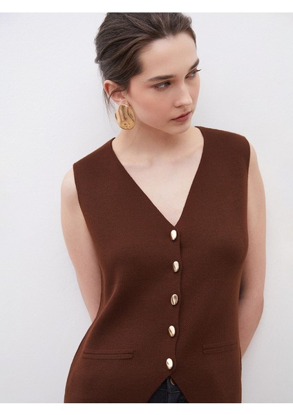 Yeni Sezon V Yaka Kadın Triko Yelek fırsatları