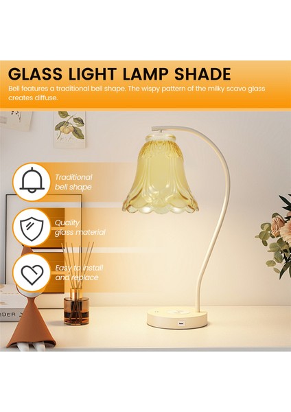 Tavan Fanı Avize Buzlu ve Berrak Cam Hafif Lamba Gölge Değişimi (Yurt Dışından) fırsatları