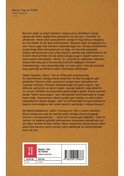 Barut, Top ve Tüfek - Gábor Ágoston fiyatları