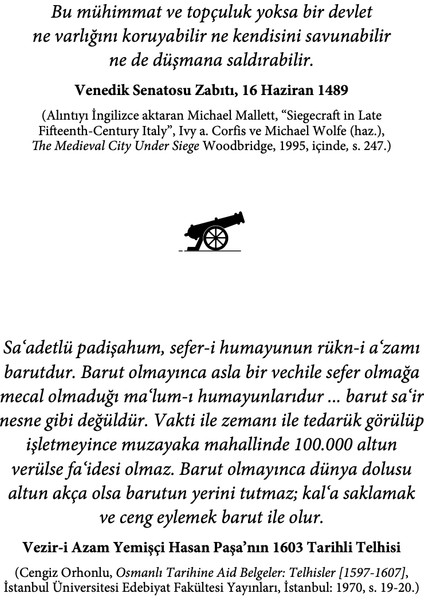 Barut, Top ve Tüfek - Gábor Ágoston modelleri