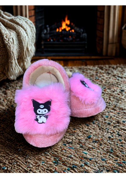 Pudra Pembe Peluş Bebek Pandufu. Ev Terliği, Patik - Yumuşacık, Sıcak ve Konforlu Kız Bebek modelleri