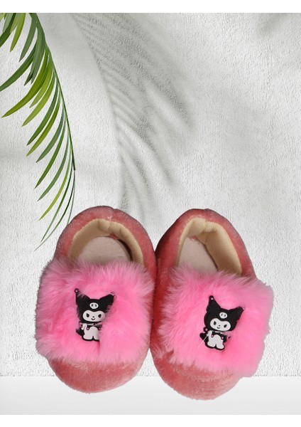 Pudra Pembe Peluş Bebek Pandufu. Ev Terliği, Patik - Yumuşacık, Sıcak ve Konforlu Kız Bebek fırsatları