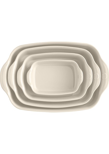Fırın Kabı Dikdörtgen 30 x 19 cm Ekru/clay