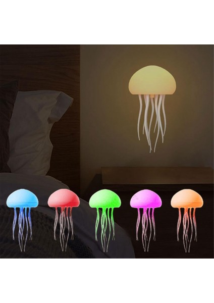 Denizanası Masa Lambası, Ses Kontrolü Dans Eden Bacaklı Denizanası Lambası, Rgb Gradyan Denizanası Başucu Lambası Şarj Edilebilir (Yurt Dışından) indirimleri
