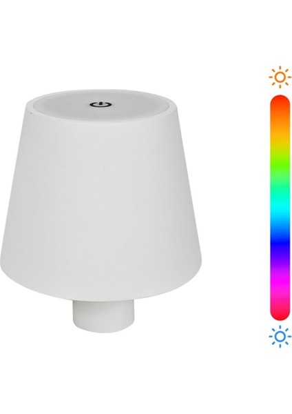 LED Kablosuz Şişe Işık Dokunmatik Masa Lambası Rgb ve 3 Renkli Şişe Lambası Iç/açık Restoranlar ve Çubuklar Beyaz (Yurt Dışından) fırsatları
