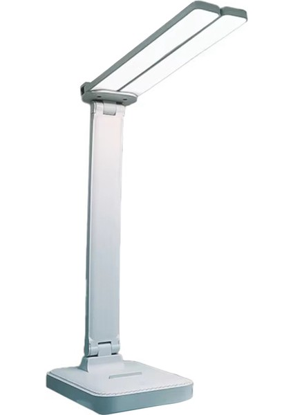 LED Masa Lambası 3 Seviye Dimmable Dokunmatik Gece Işığı USB Şarj Edilebilir Göz Koruması Katlanabilir Masa Lambası Mavi (Yurt Dışından)