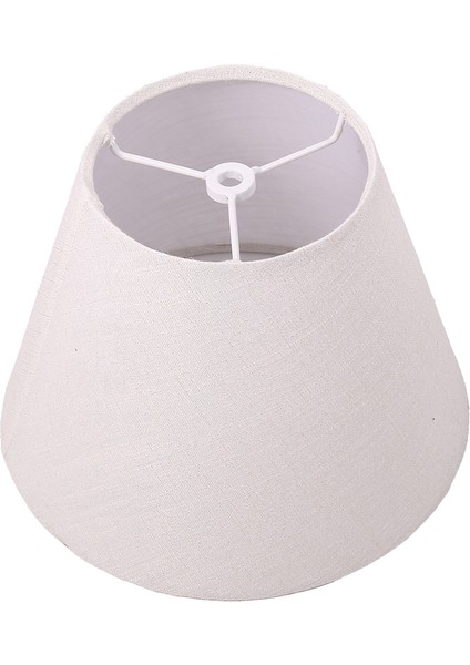 Lamba Gölge Keten Kumaş Beyaz Lamba Gölgesi Küçük 5 Inç Üst Çapı x 9 Inç Alt Çapı x 7 Inç Boyunda (Altın Iplikli Beyaz) (Yurt Dışından) fiyatları