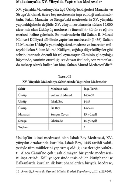 Kuzey Makedonya Medreseleri - Bilgin Aydın - Rıfat Günalan