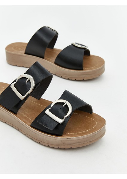 Yeni Sezon Çift Bantlı Kadın Terlik modelleri