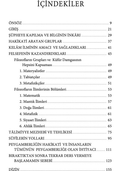 El Münkız mine’d-Dalâl - İmam Gazzâlî fırsatları