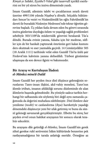 El Münkız mine’d-Dalâl - İmam Gazzâlî