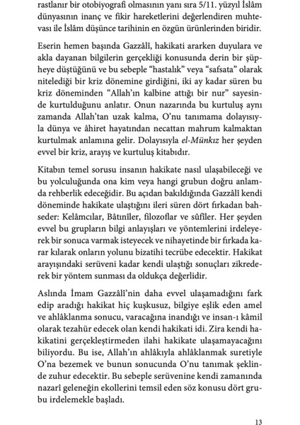 El Münkız mine’d-Dalâl - İmam Gazzâlî