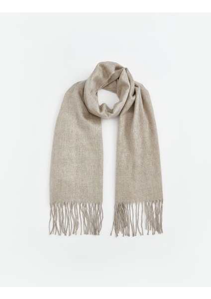 Yeni Sezon Düz Püsküllü Kadın Atkı