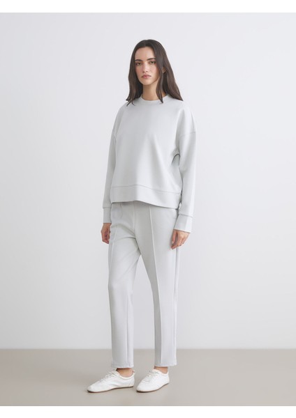 Yeni Sezon Bisiklet Yaka Kadın Sweatshirt fiyatları